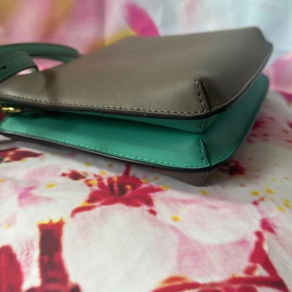 ALEXIS BITTAR - IN MY DREAMS POUCH CROSSBODY - SEA FOAM/TAUPE - Picture 8 of 12